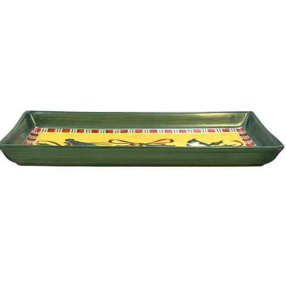 Lenox Retired Winter Greetings Catherine McClung Everyday 13" Rectangular Tray - Picture 5 of 6